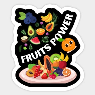 Fruits power Sticker